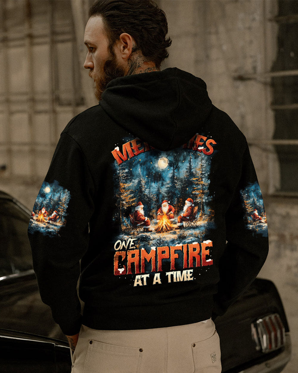 BLISSCORNERS MAKING MEMORIES ONE CAMPFIRE AT A TIME CHRISTMAS ALL OVER PRINT