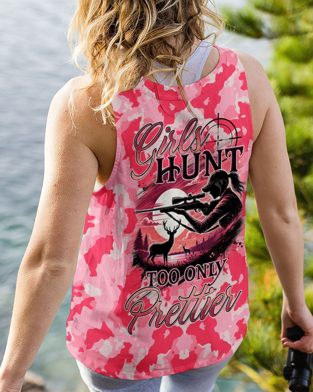BLISSCORNERS GIRLS HUNT TOO ONLY PRETTIER CAMO ALL OVER PRINT