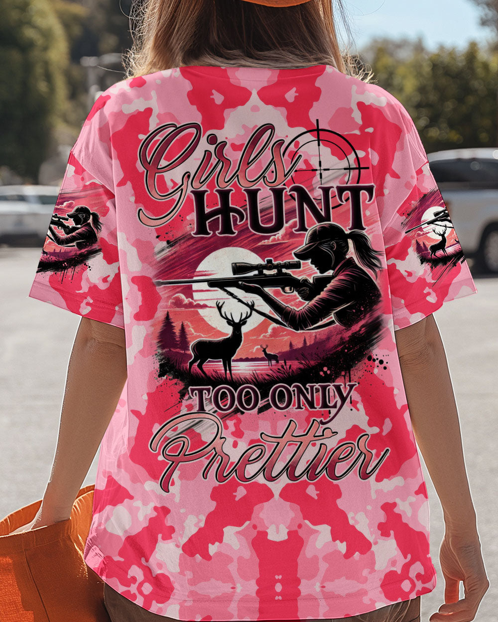 BLISSCORNERS GIRLS HUNT TOO ONLY PRETTIER CAMO ALL OVER PRINT