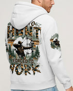 BLISSCORNERS BORN TO HUNT FORCED TO WORK ALL OVER PRINT