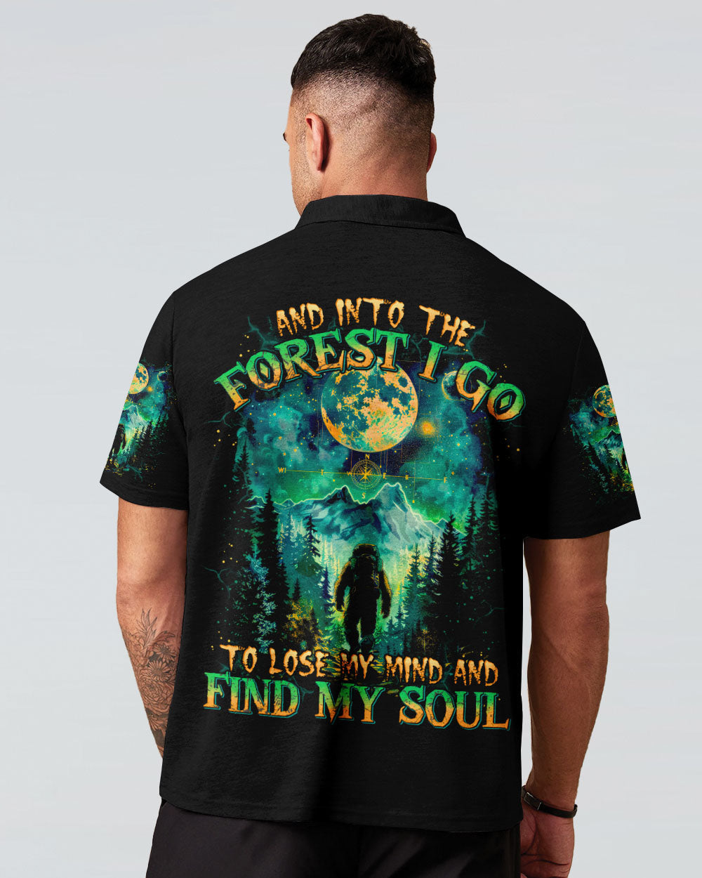 BLISSCORNERS AND INTO THE FOREST I GO BIGFOOT ALL OVER PRINT