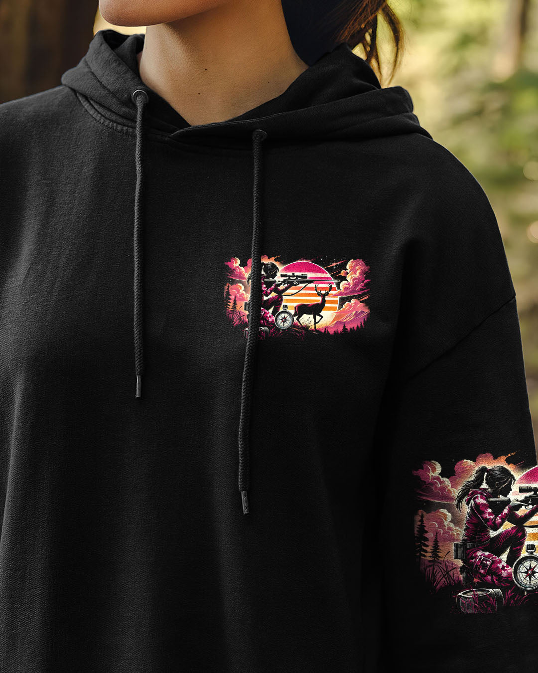 BLISSCORNERS GIRLS MAKE HUNTING LOOK GOOD ALL OVER PRINT