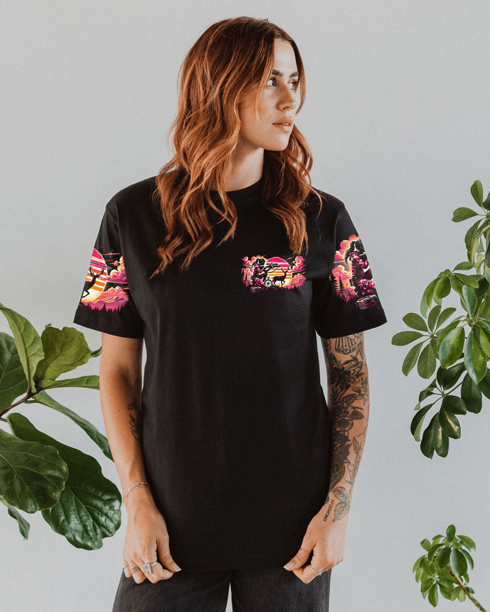 BLISSCORNERS GIRLS MAKE HUNTING LOOK GOOD ALL OVER PRINT