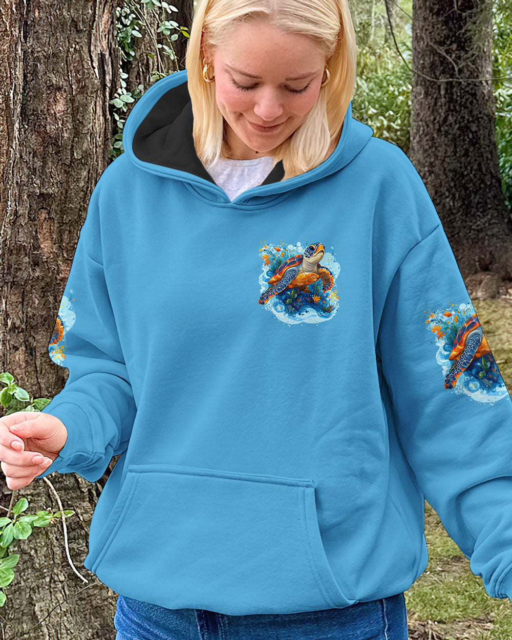 BLISSCORNERS SALTWATER HEALS EVERYTHING TURTLE ALL OVER PRINT