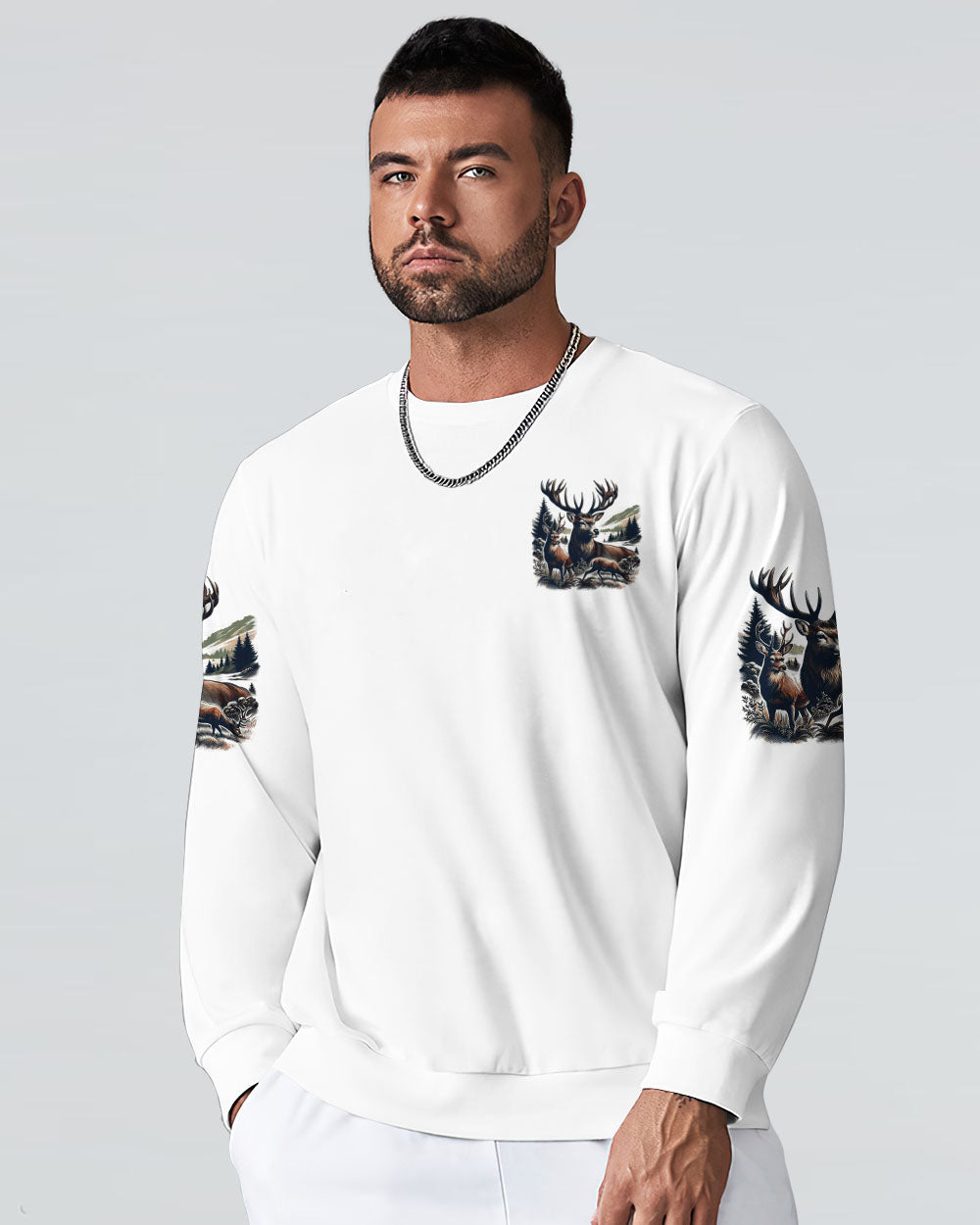 BLISSCORNERS NO BRAGGING UNTIL YOU'RE DRAGGING HUNTING ALL OVER PRINT