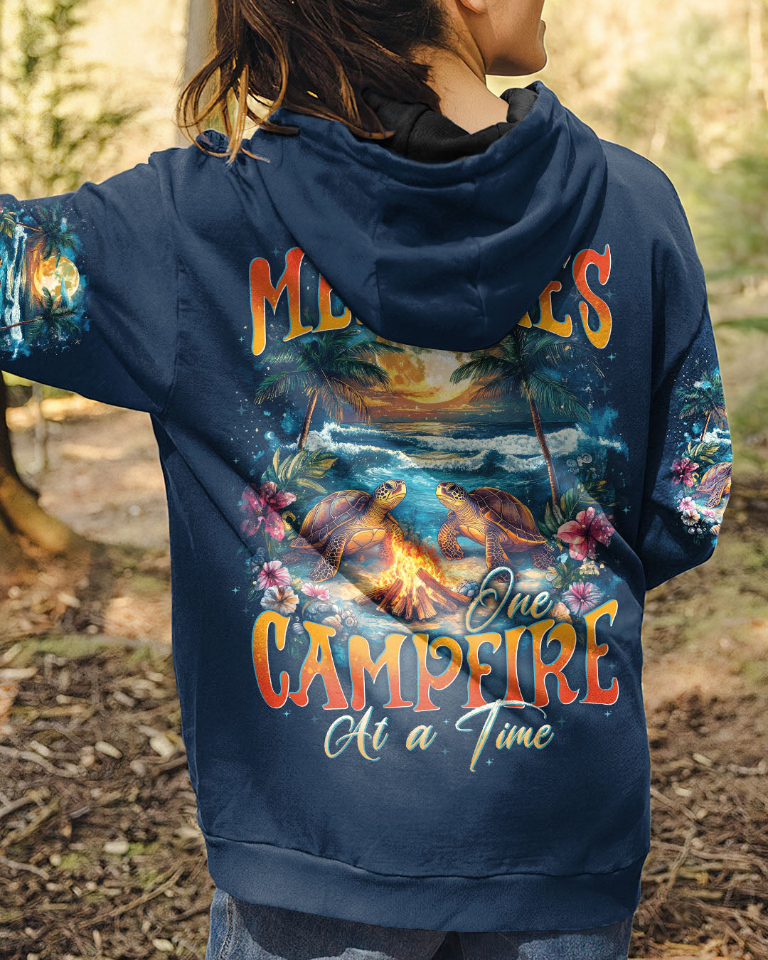 BLISSCORNERS MAKING MEMORIES ONE CAMPFIRE AT A TIME TURTLE ALL OVER PRINT
