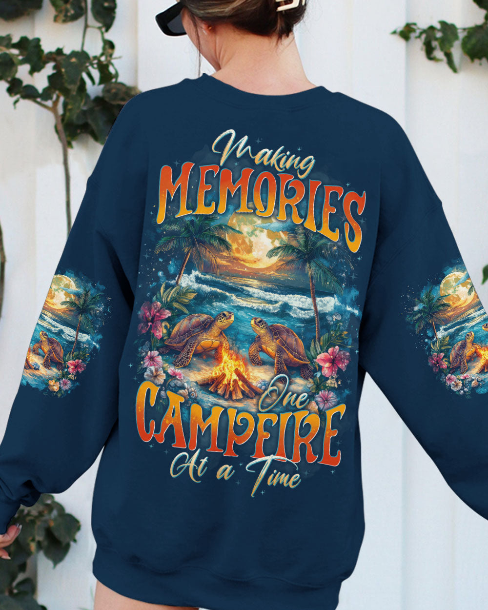 BLISSCORNERS MAKING MEMORIES ONE CAMPFIRE AT A TIME TURTLE ALL OVER PRINT
