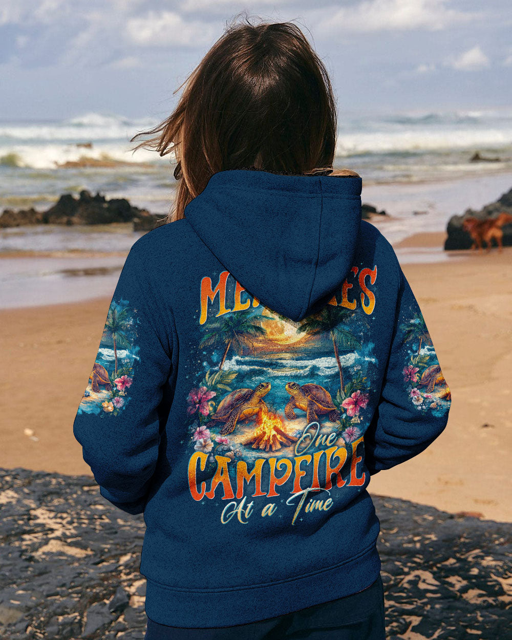 BLISSCORNERS MAKING MEMORIES ONE CAMPFIRE AT A TIME TURTLE ALL OVER PRINT