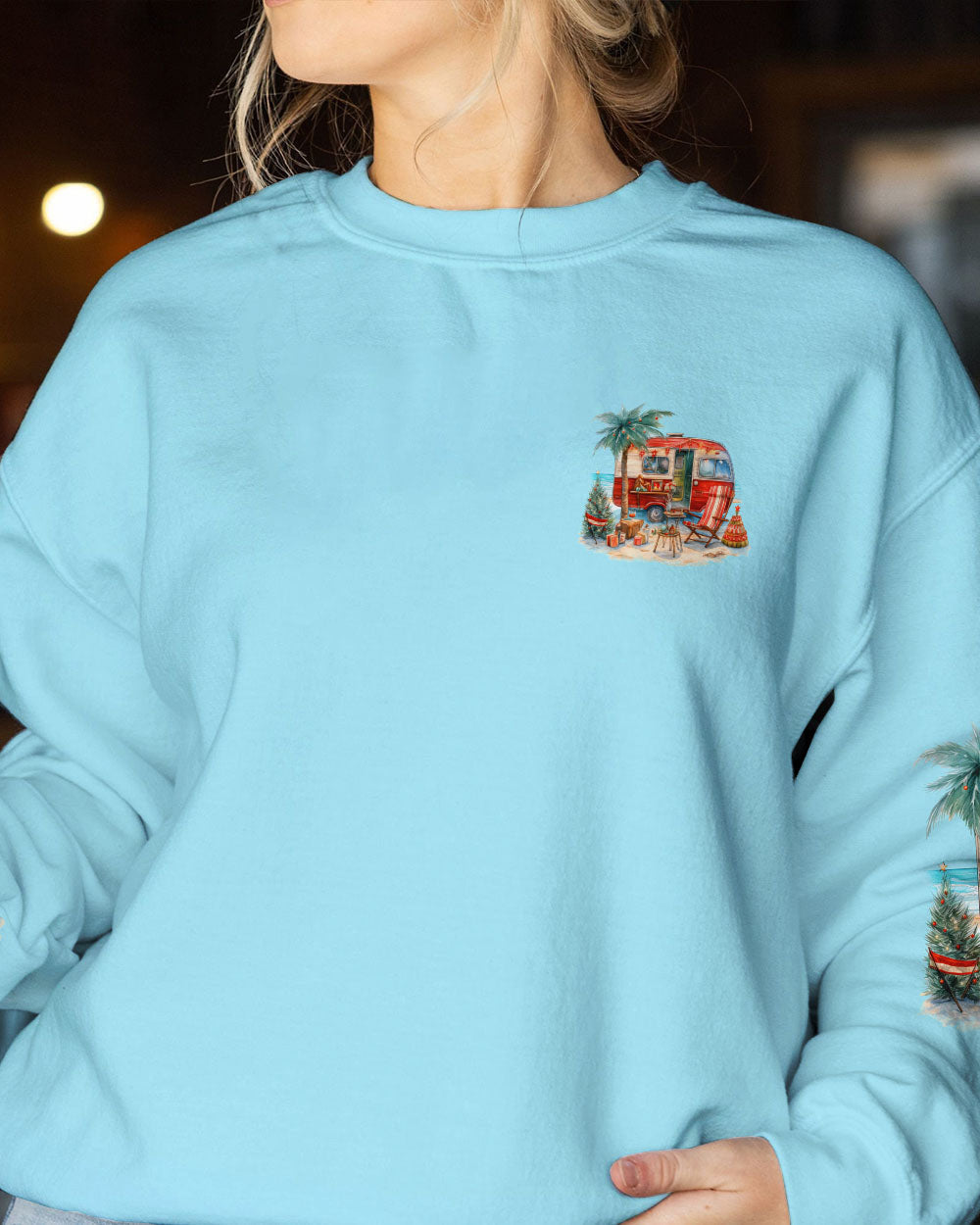 BLISSCORNERS SMELL THE SEA FEEL THE BREEZE CHRISTMAS ALL OVER PRINT