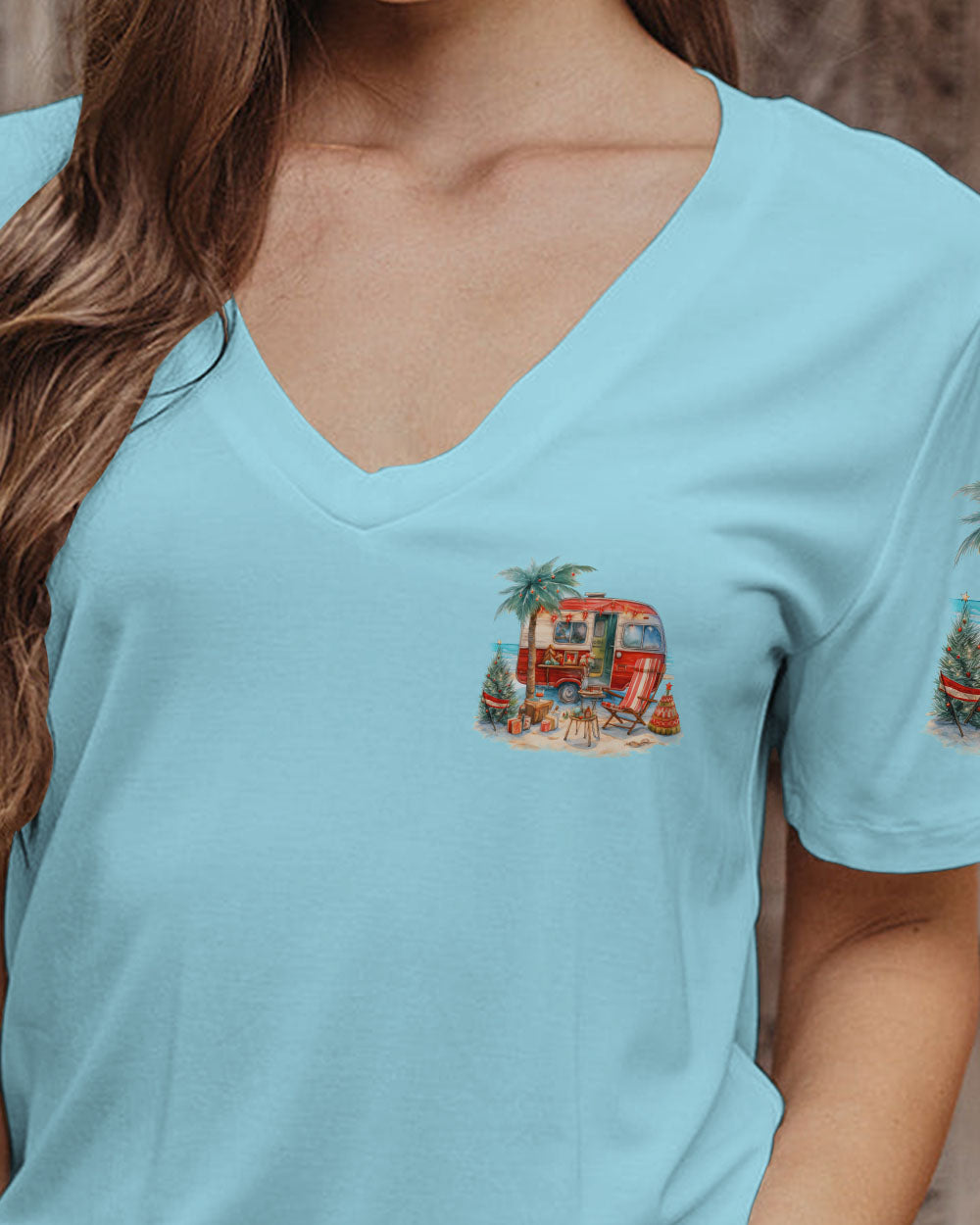 BLISSCORNERS SMELL THE SEA FEEL THE BREEZE CHRISTMAS ALL OVER PRINT