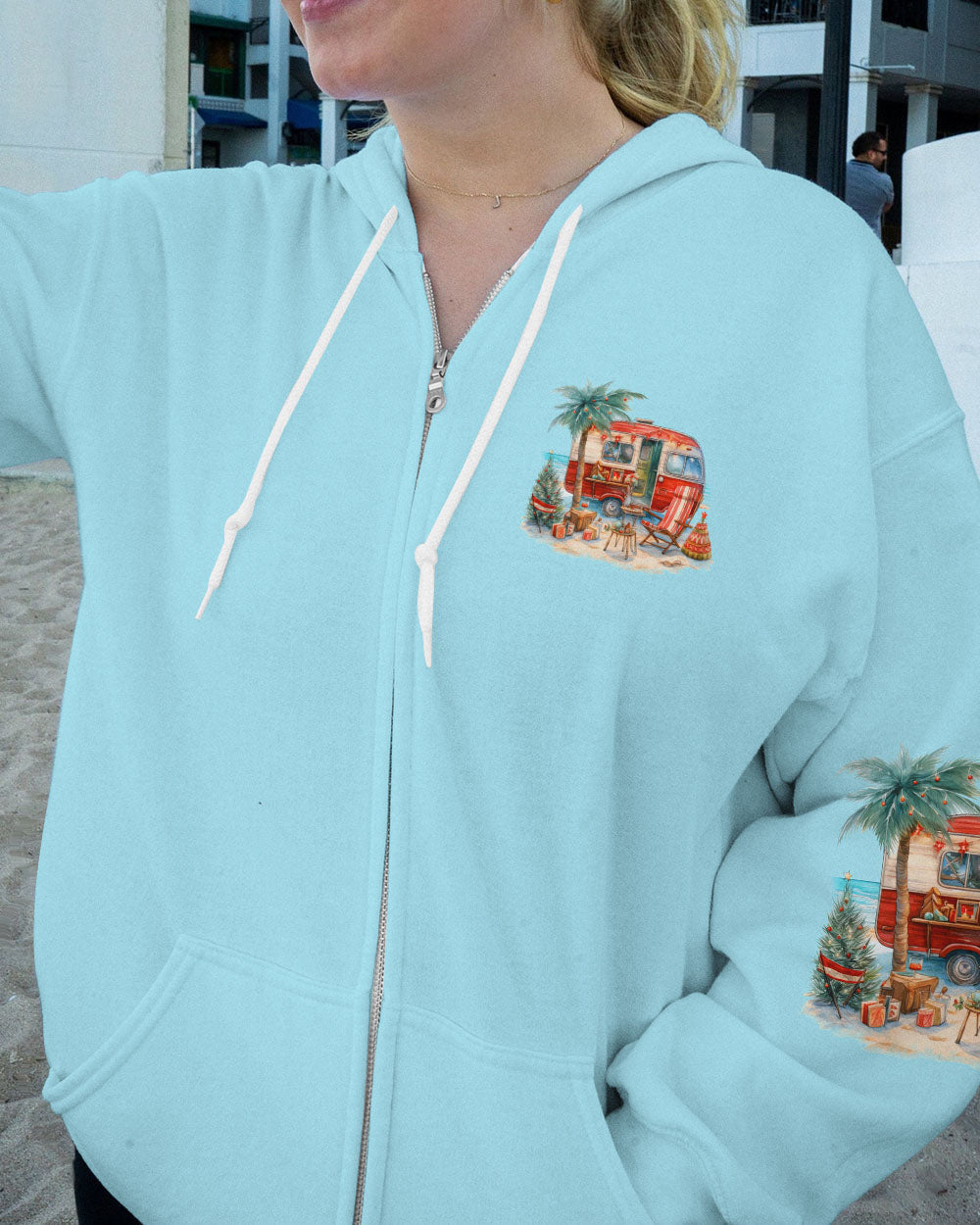 BLISSCORNERS SMELL THE SEA FEEL THE BREEZE CHRISTMAS ALL OVER PRINT