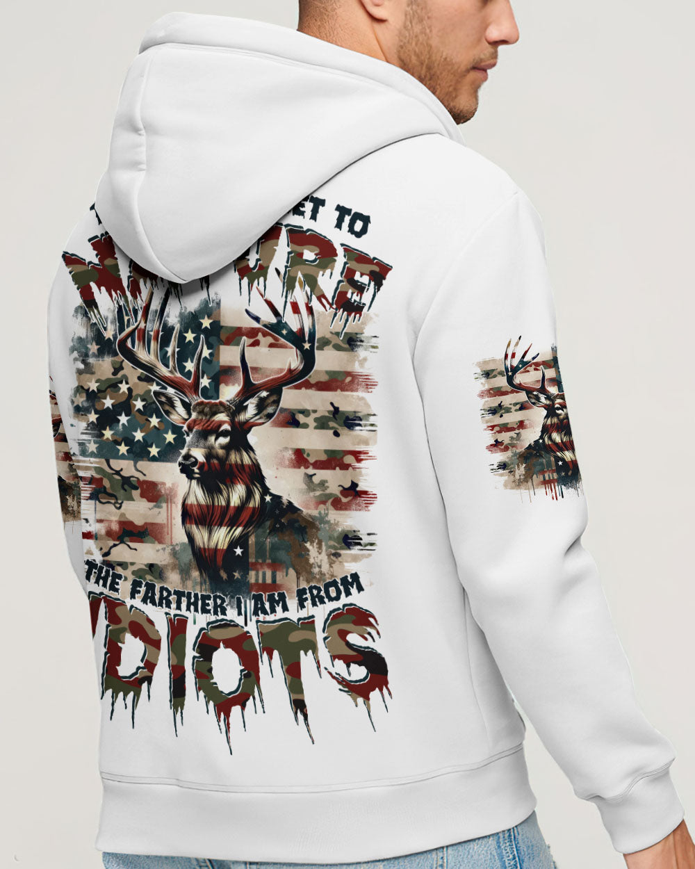 BLISSCORNERS THE CLOSER I GET TO NATURE DEER CAMO ALL OVER PRINT