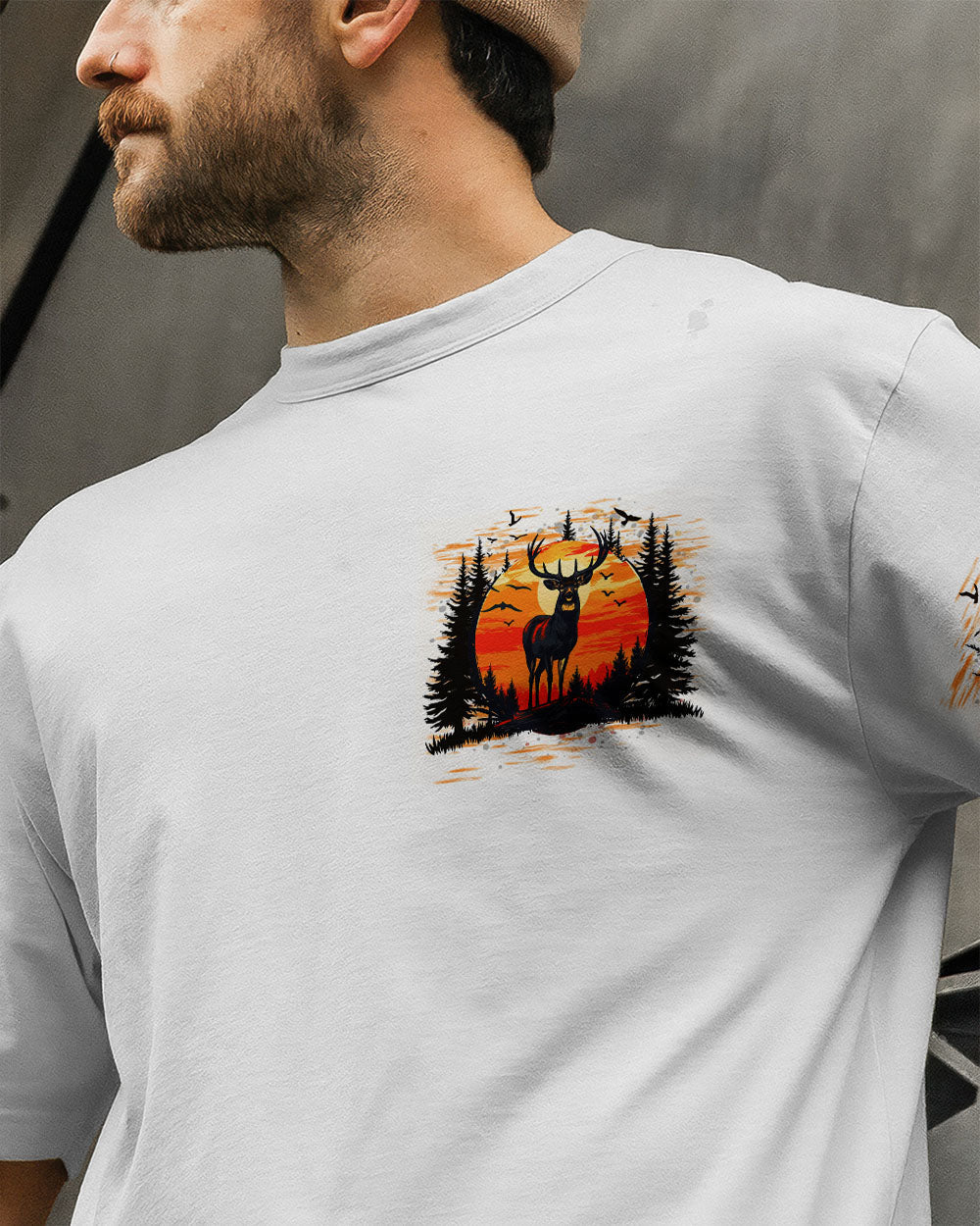 BLISSCORNERS LIFE IS BETTER IN THE WOODS DEER ALL OVER PRINT