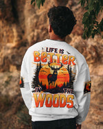 BLISSCORNERS LIFE IS BETTER IN THE WOODS DEER ALL OVER PRINT