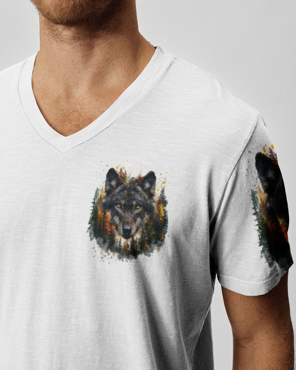 BLISSCORNERS THE CLOSER I GET TO NATURE WOLF ALL OVER PRINT