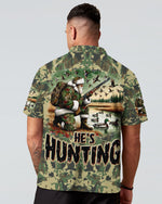 BLISSCORNERS HE'S HUNTING DUCKS SANTA CHRISTMAS ALL OVER PRINT