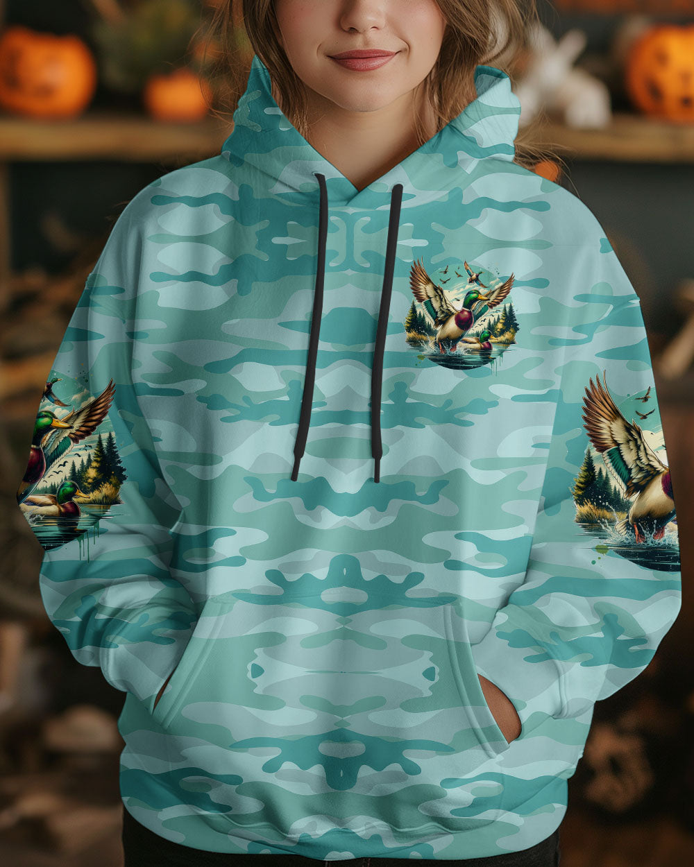 BLISSCORNERS FEET HANGIN' WE BANGIN' HUNTING DUCK CAMO ALL OVER PRINT