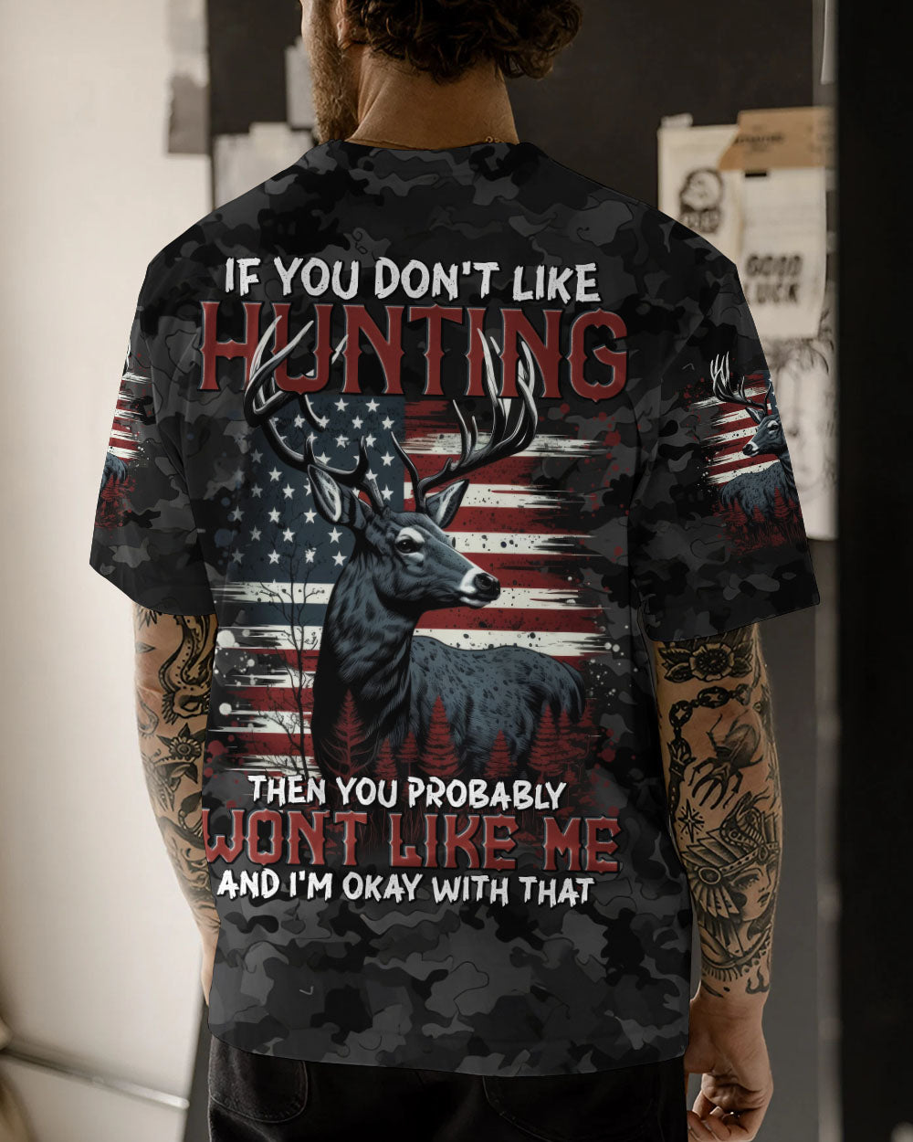 BLISSCORNERS IF YOU DON'T LIKE HUNTING ALL OVER PRINT