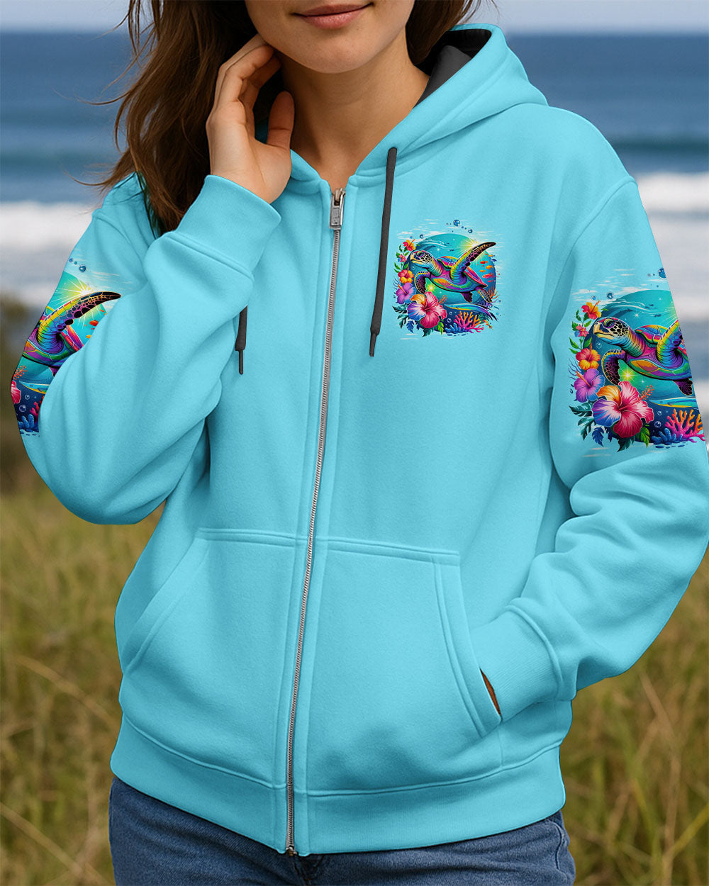 BLISSCORNERS SALTWATER HEALS EVERYTHING TURTLE ALL OVER PRINT