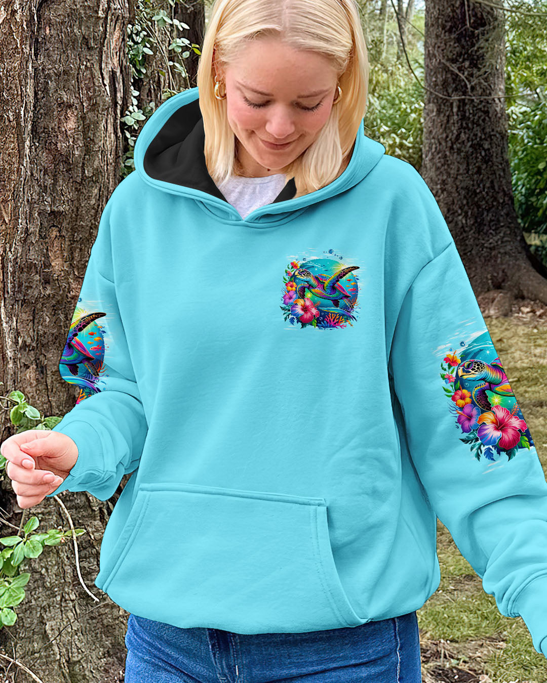 BLISSCORNERS SALTWATER HEALS EVERYTHING TURTLE ALL OVER PRINT