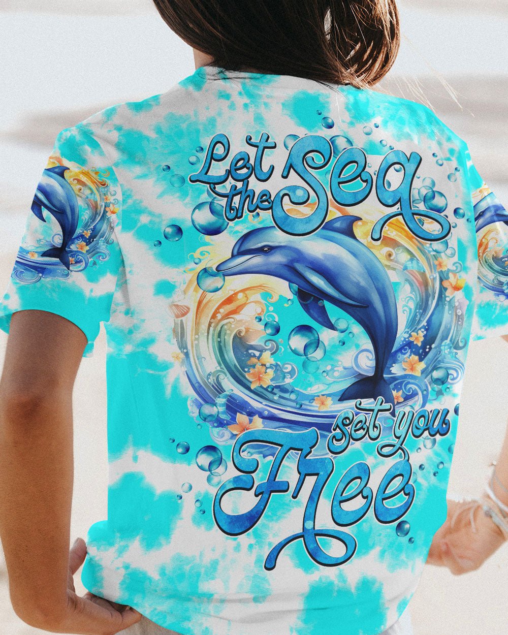 BLISSCORNERS LET THE SEA SET YOU FREE ALL OVER PRINT