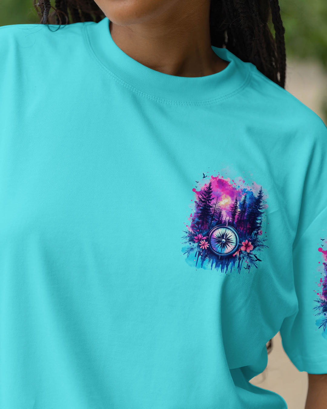 BLISSCORNERS AND INTO THE FOREST I GO COMPASS ALL OVER PRINT