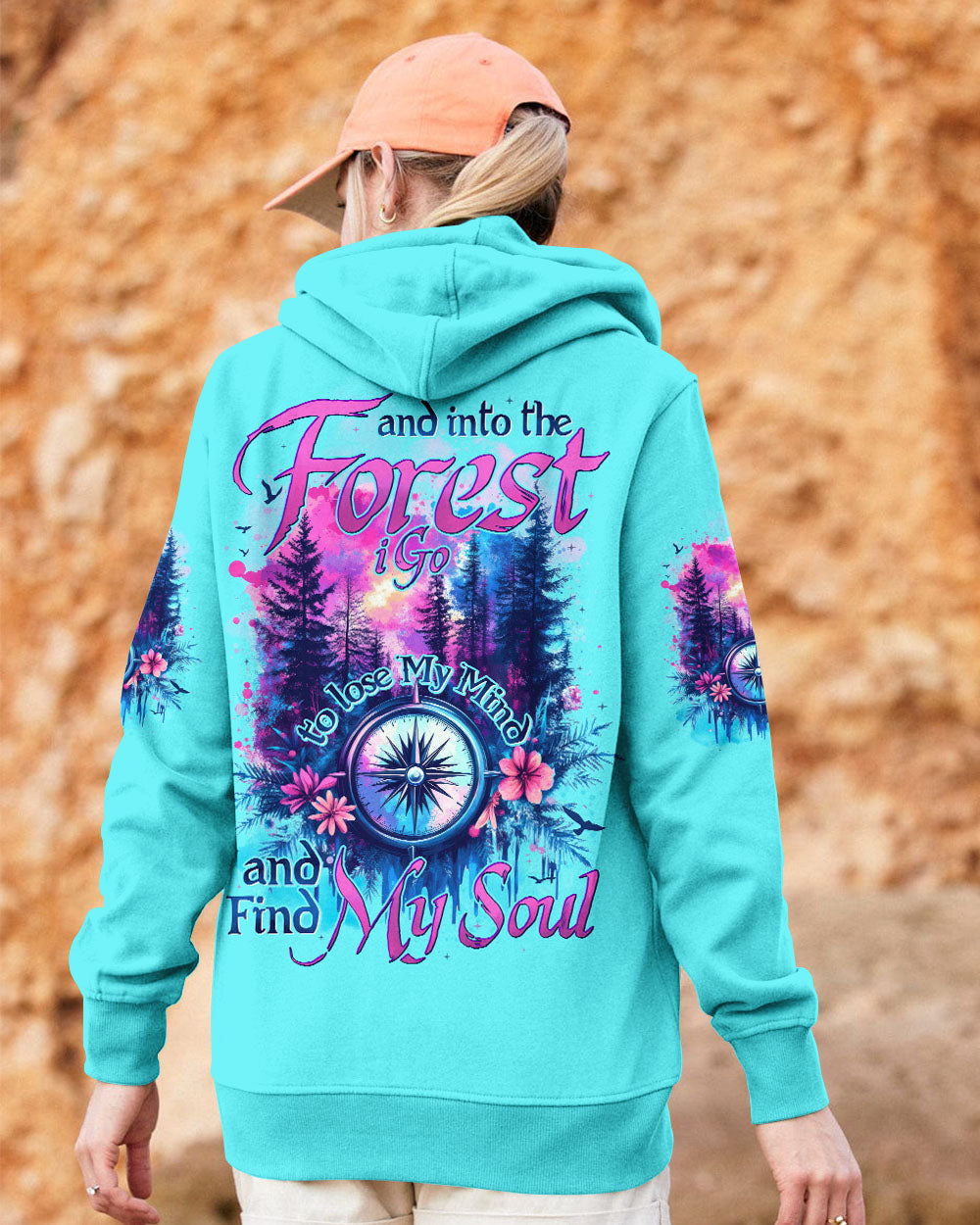 BLISSCORNERS AND INTO THE FOREST I GO COMPASS ALL OVER PRINT