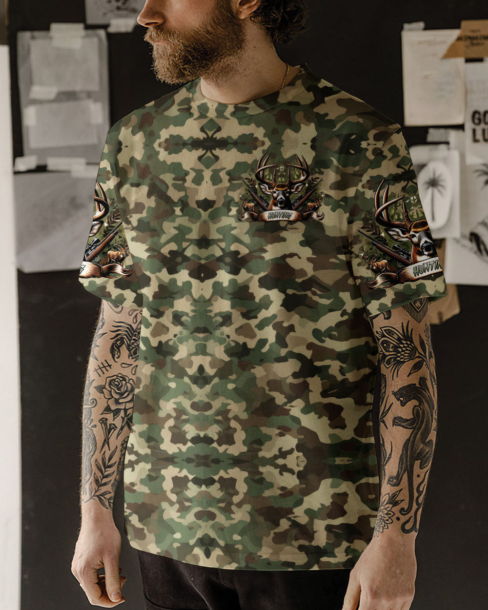 BLISSCORNERS I PLAN ON HUNTING ALL OVER PRINT