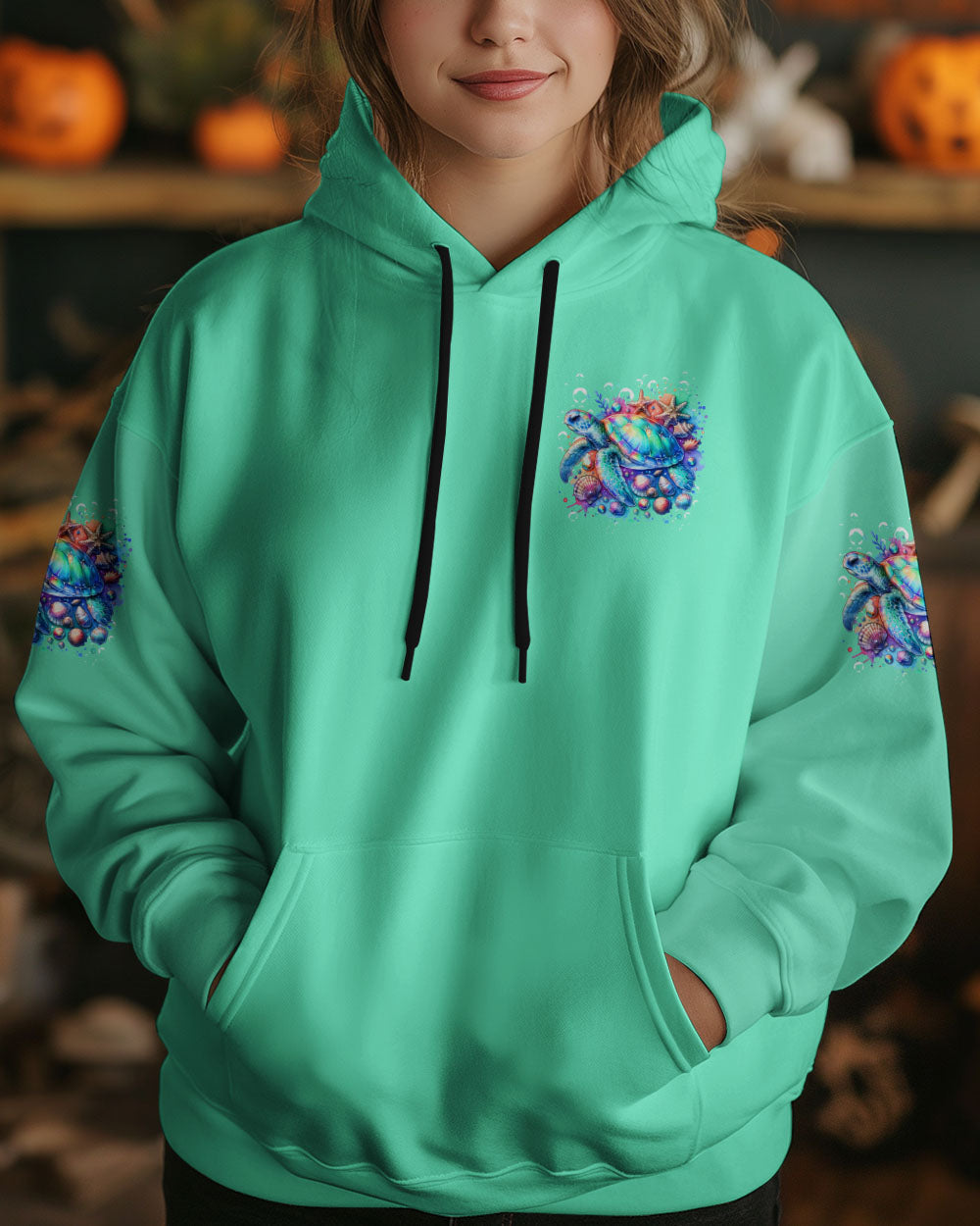 BLISSCORNERS SALTWATER HEALS EVERYTHING TURTLE ALL OVER PRINT
