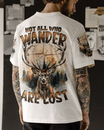 BLISSCORNERS NOT ALL WHO WANDER ARE LOST DEER ALL OVER PRINT