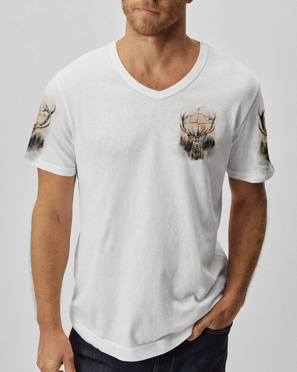 BLISSCORNERS NOT ALL WHO WANDER ARE LOST DEER ALL OVER PRINT