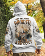 BLISSCORNERS NOT ALL WHO WANDER ARE LOST DEER ALL OVER PRINT