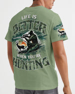 BLISSCORNERS LIFE IS BETTER WHEN YOU'RE HUNTING ALL OVER PRINT