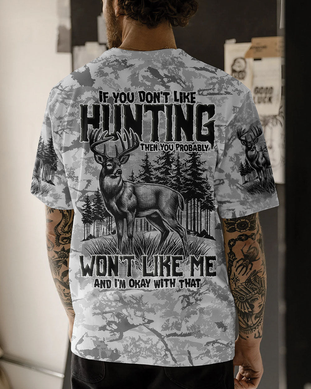 BLISSCORNERS IF YOU DON'T LIKE HUNTING ALL OVER PRINT