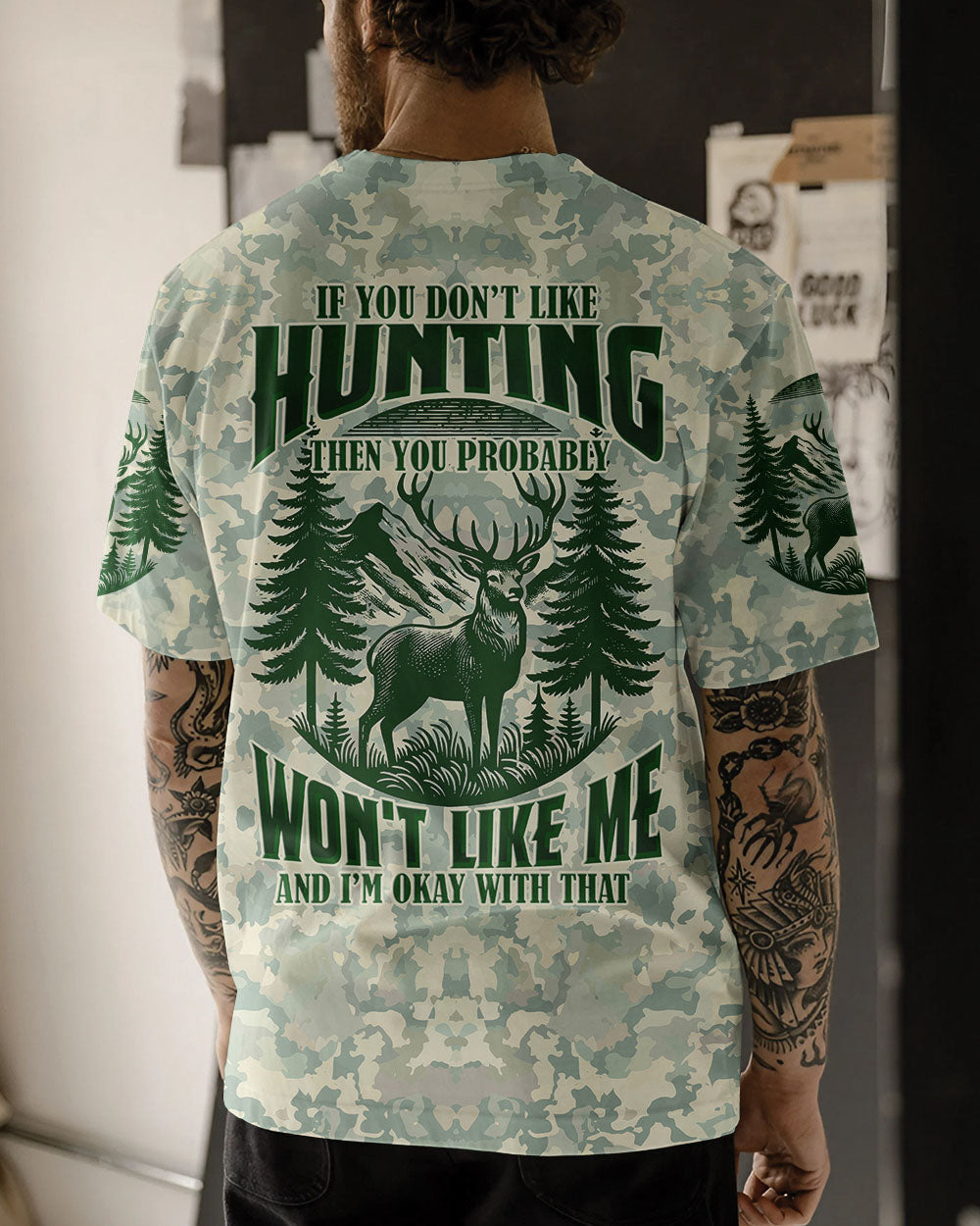 BLISSCORNERS IF YOU DON'T LIKE HUNTING ALL OVER PRINT