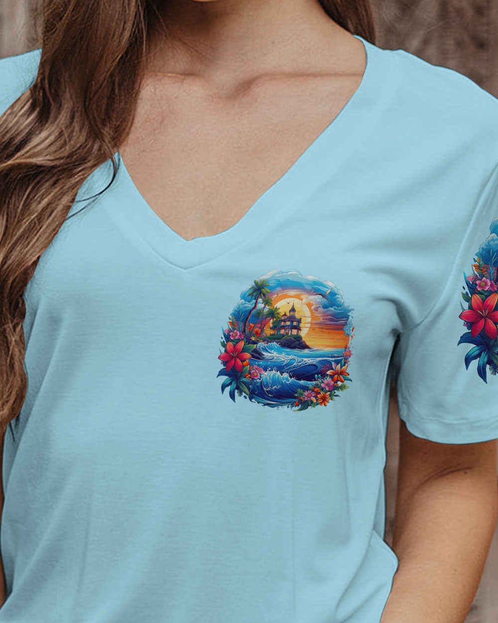 BLISSCORNERS LITTLE COTTAGE BY THE SEA ALL OVER PRINT