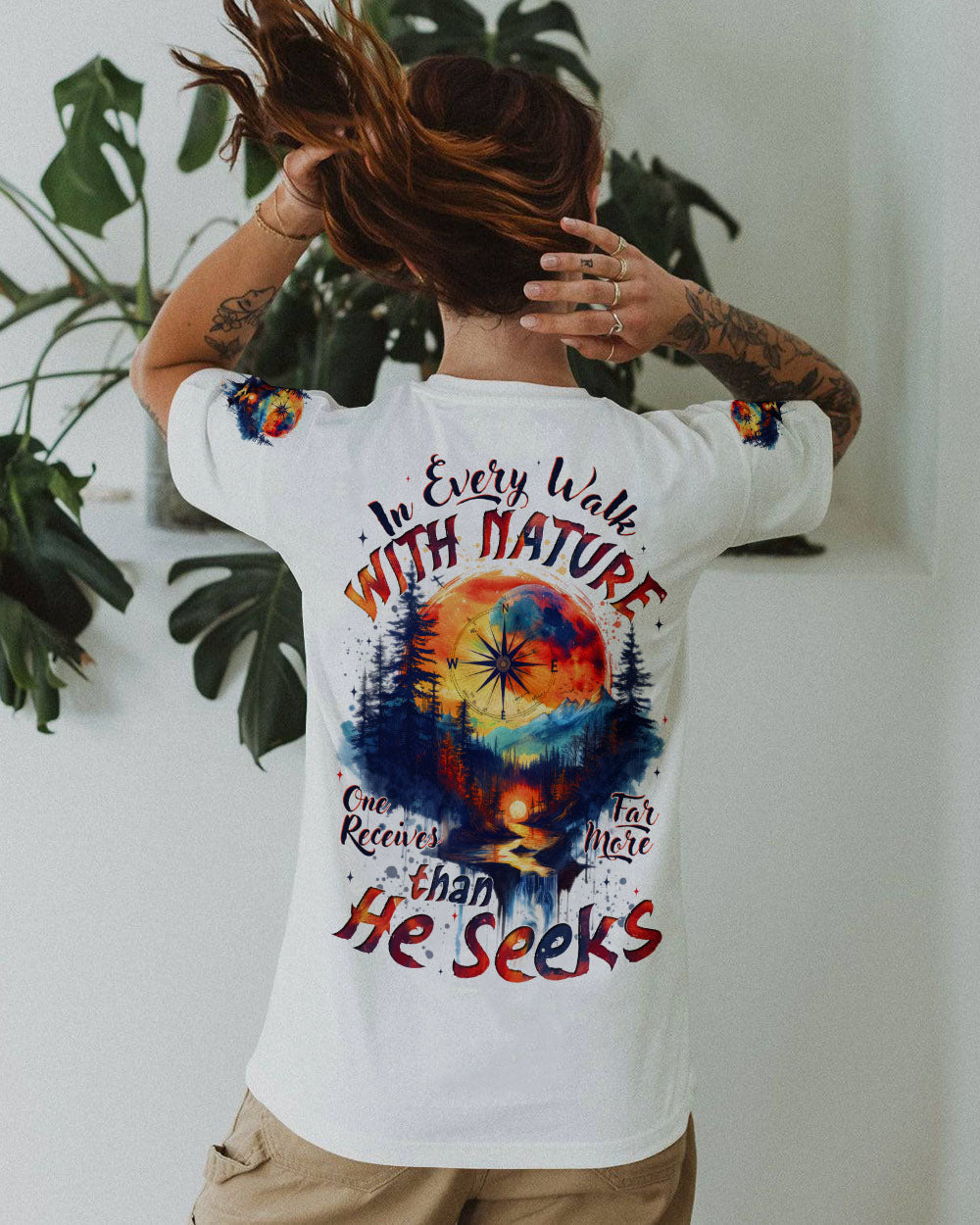 BLISSCORNERS WALK WITH NATURE ALL OVER PRINT