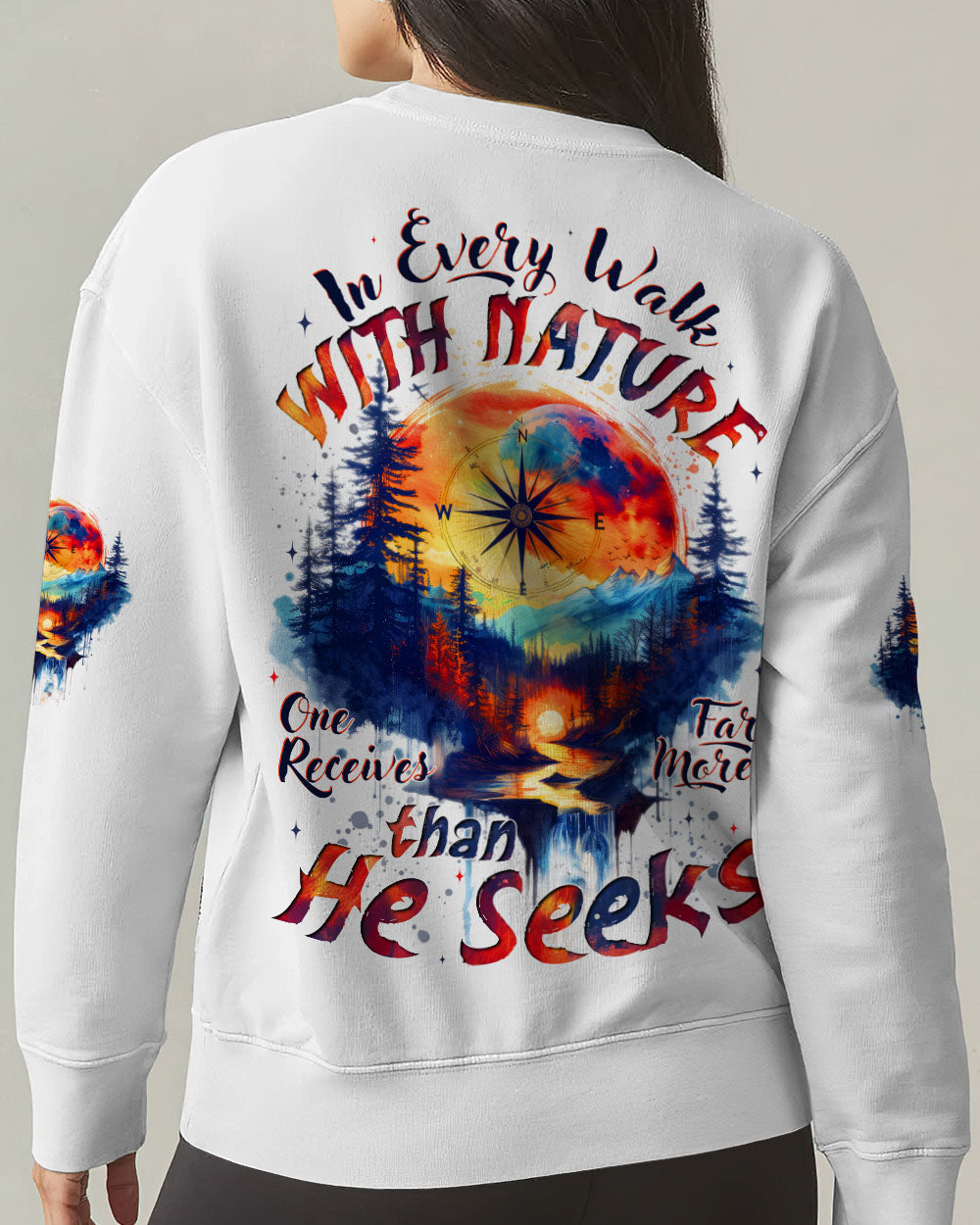 BLISSCORNERS WALK WITH NATURE ALL OVER PRINT