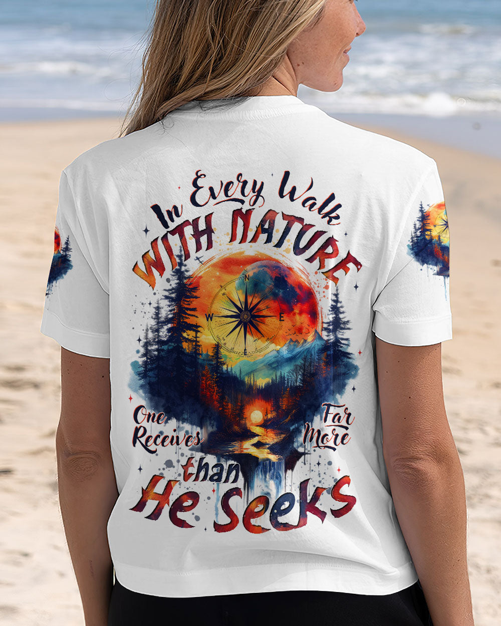 BLISSCORNERS WALK WITH NATURE ALL OVER PRINT
