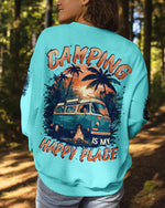 BLISSCORNERS CAMPING IS MY HAPPY PLACE ALL OVER PRINT