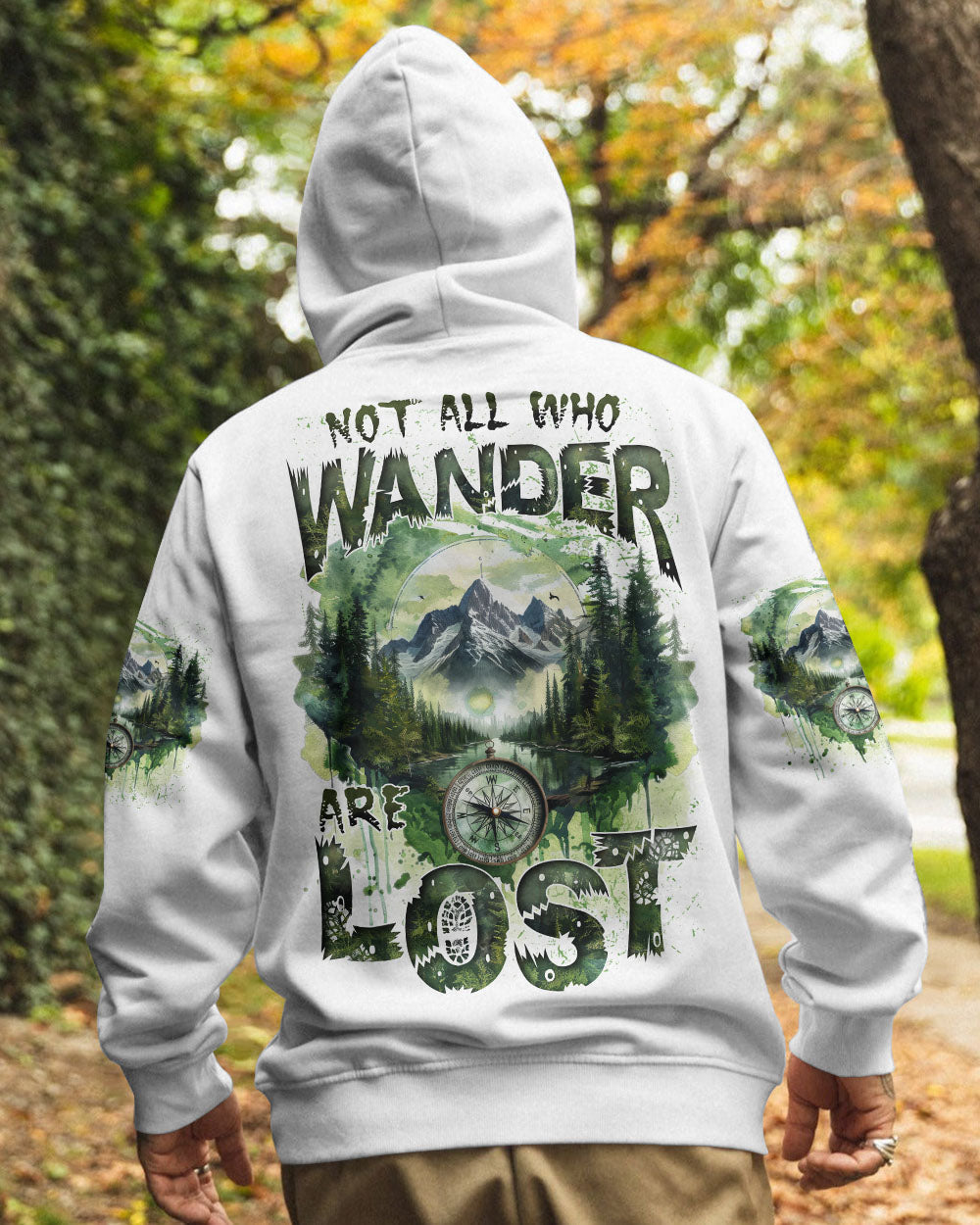 BLISSCORNERS NOT ALL WHO WANDER ARE LOST ALL OVER PRINT