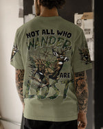 BLISSCORNERS NOT ALL WHO WANDER ARE LOST DEER HUNTING CAMO ALL OVER PRINT