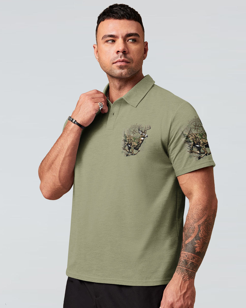 BLISSCORNERS NOT ALL WHO WANDER ARE LOST DEER HUNTING CAMO ALL OVER PRINT
