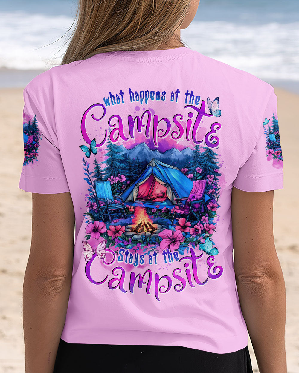 BLISSCORNERS STAYS AT THE CAMPSITE ALL OVER PRINT