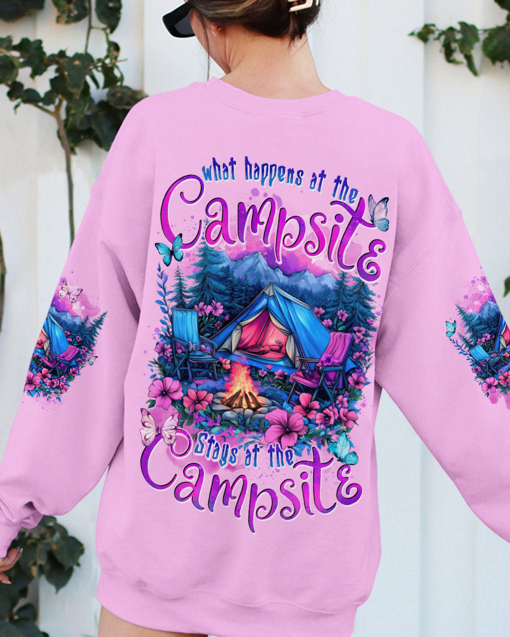 BLISSCORNERS STAYS AT THE CAMPSITE ALL OVER PRINT