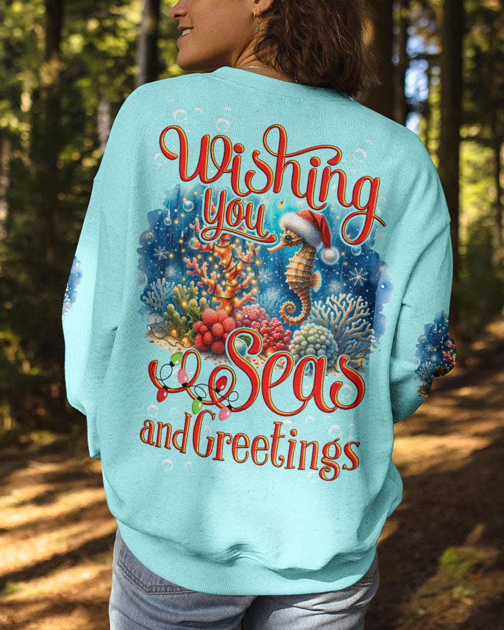 BLISSCORNERS SEAS AND GREETINGS CHRISTMAS ALL OVER PRINT
