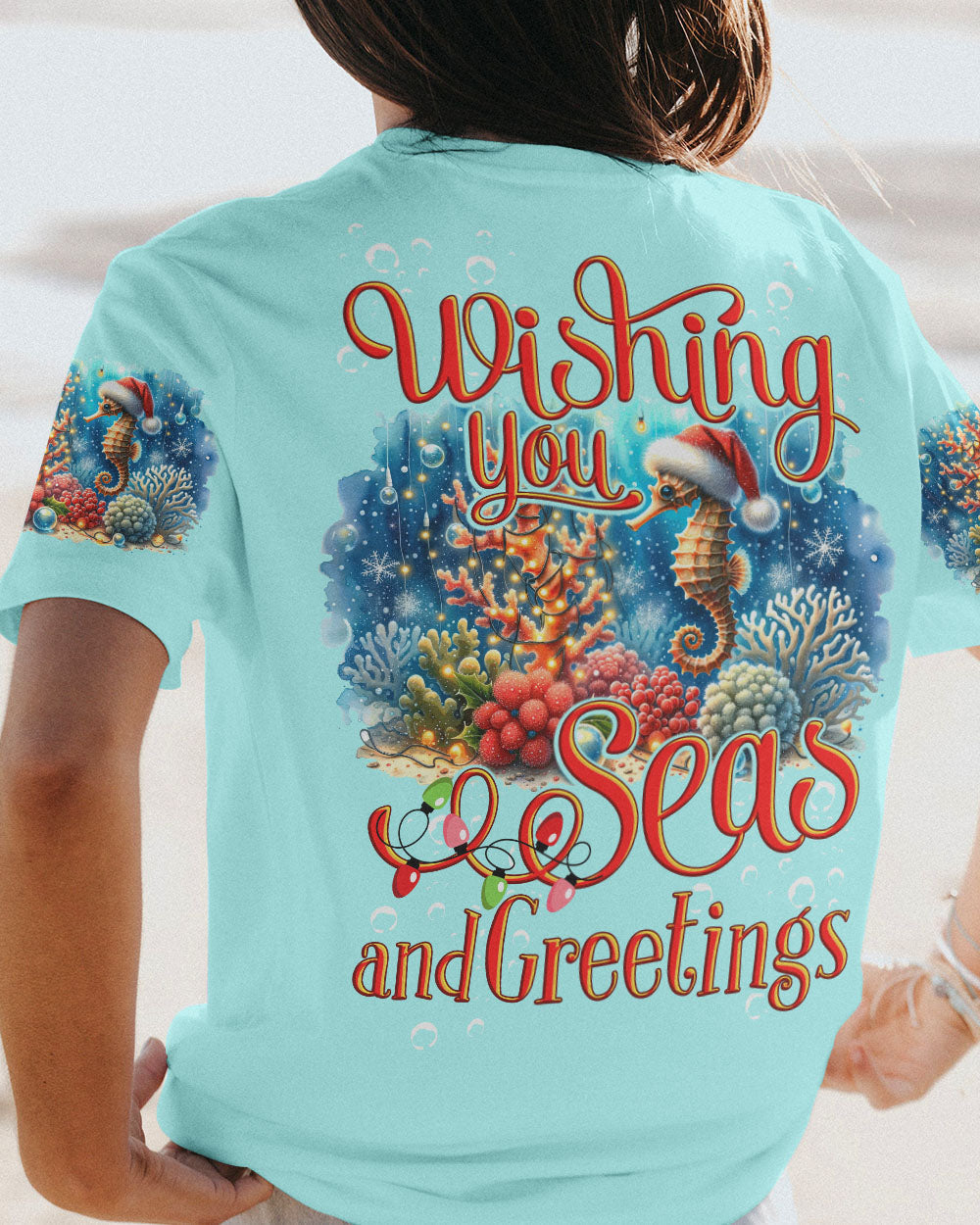 BLISSCORNERS SEAS AND GREETINGS CHRISTMAS ALL OVER PRINT