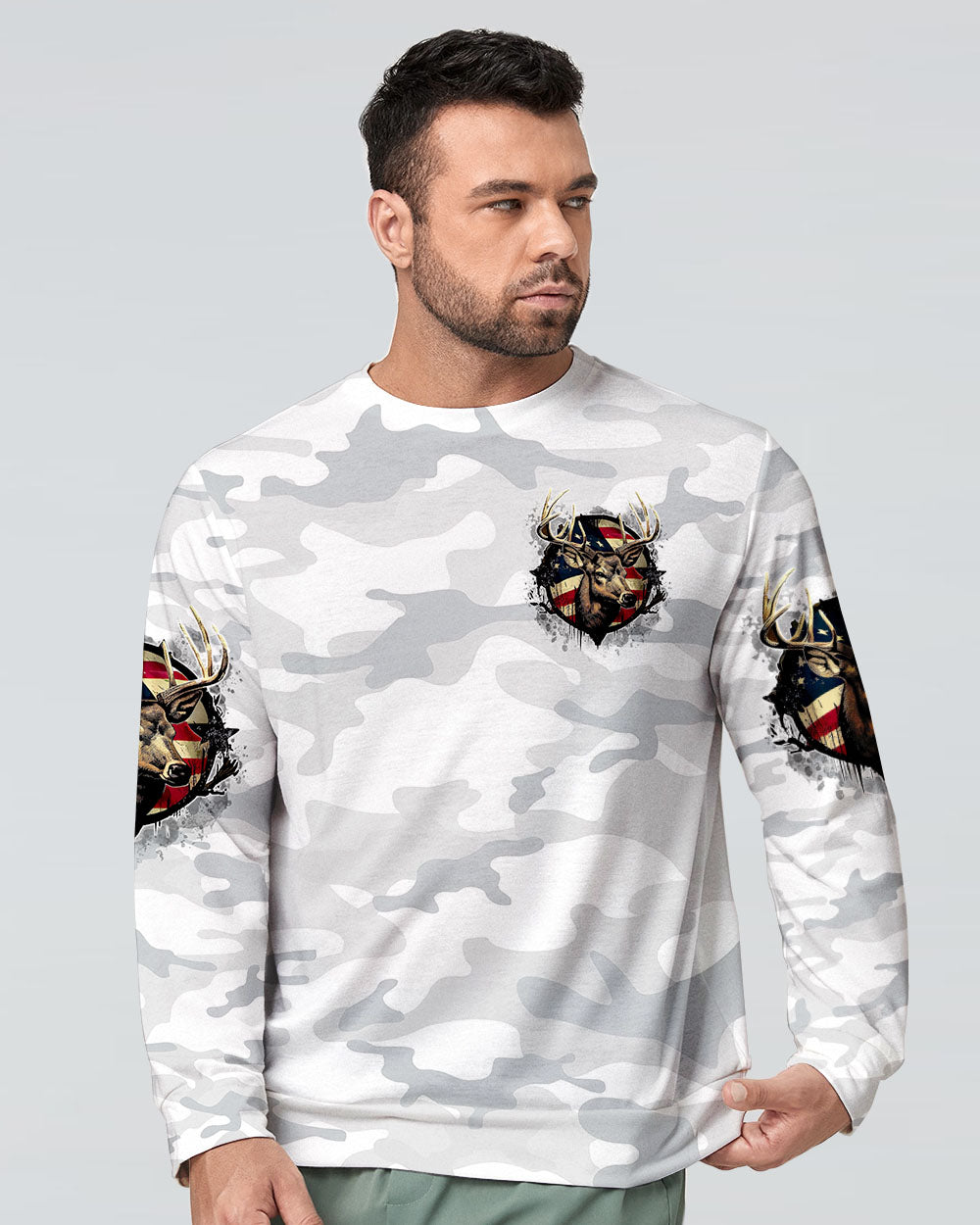 BLISSCORNERS I LIKE BIG BUCKS AND I CANNOT LIE HUNTING CAMO ALL OVER PRINT