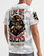 BLISSCORNERS I LIKE BIG BUCKS AND I CANNOT LIE HUNTING CAMO ALL OVER PRINT