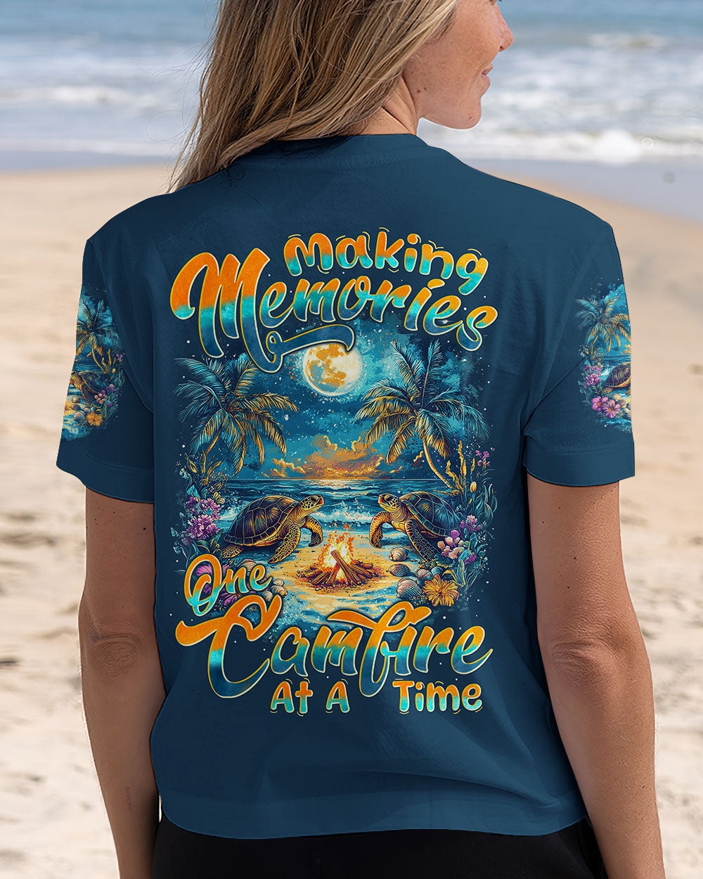 BLISSCORNERS MAKING MEMORIES ONE CAMPFIRE AT A TIME TURTLE ALL OVER PRINT